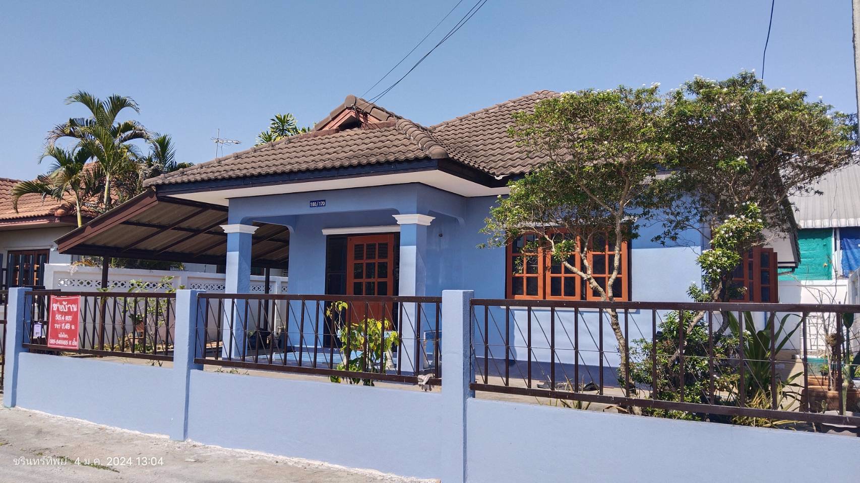 ขายบ้านเดี่ยวหมู่บ้านกู๊ดวิวแลนด์เฟส2-ฮ่องกอม่วง-