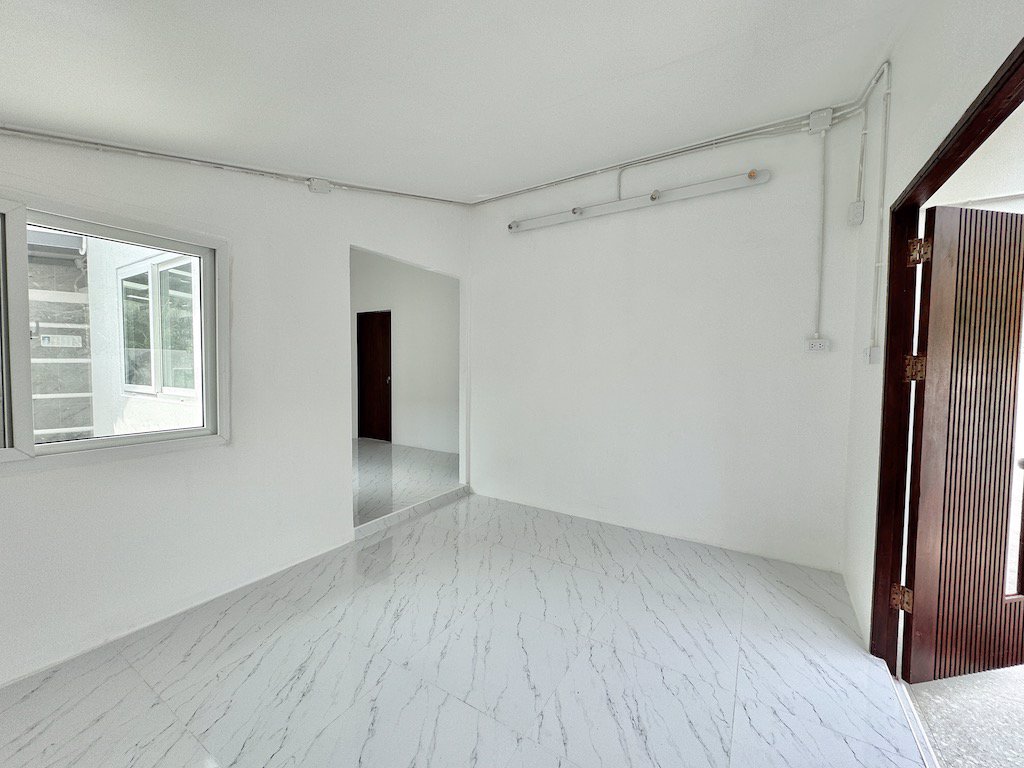 ขายบ้านเดี่ยว1ชั้น-หมู่บ้านสองฝั่งคลอง-สไตล์มินิมอล-บ้านสวน