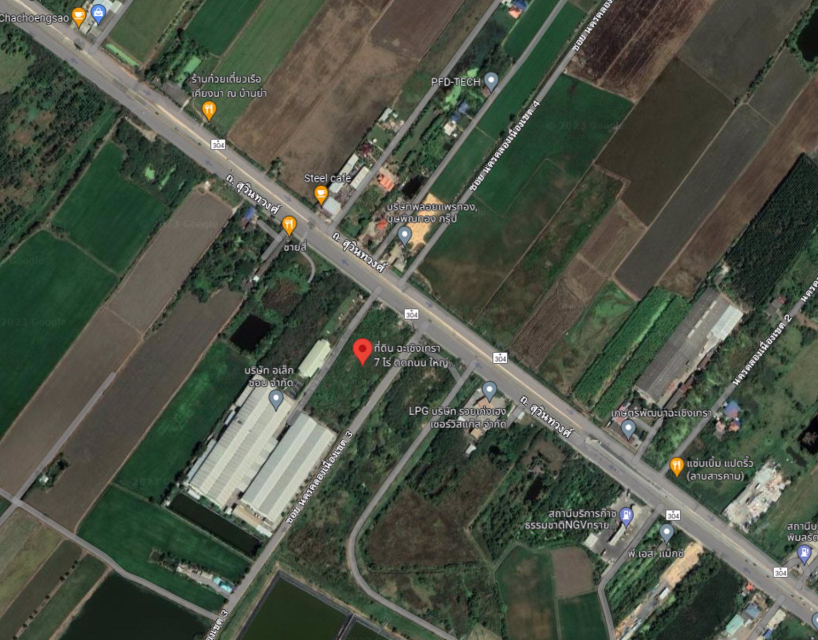 ปล่อยเช่า-ขาย-ที่ดินสวยสุด-เหลืออยู่ไม่กี่แปลง-ติดถนนใหญ่สุวินทวงศ์-และ-ถนนซอย-ขนาด-7-ไร่-50-วา