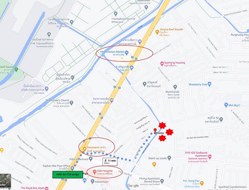 ขายบ้านเดี่ยวพร้อมที่ดินสะพานใหม่ใกล้รถไฟฟ้าสายสีเขียวสถานีสายหยุด