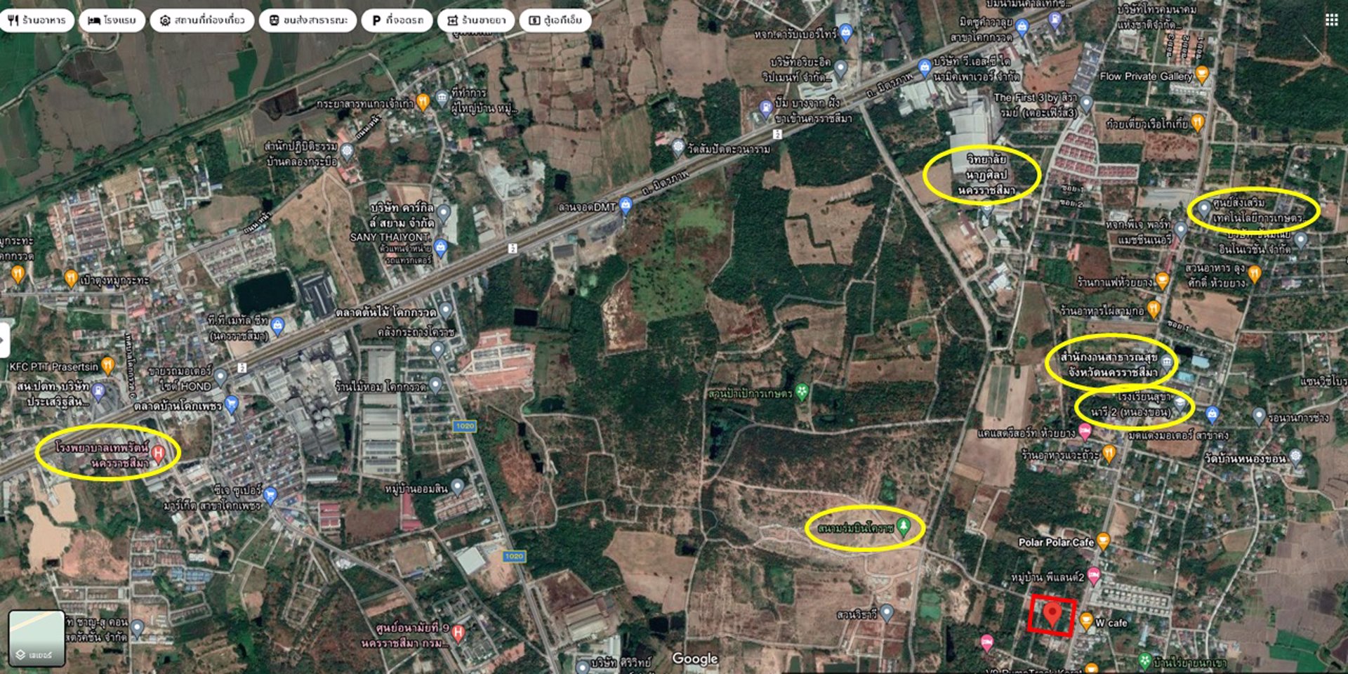 ขายที่ดิน-201-ตารางวา-หน้ากว้าง-23-เมตร-ติดถนนอ่างห้วยยาง-ตำบลโคกกรวด-อำเภอเมือง-นครราชสีมา