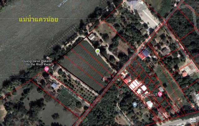 ขายที่ดิน-7-ไร่กว่า-ติดริมแม่น้ำแควน้อย-ถมแล้ว-รอบรั้วรอบพื้นที่-ตเกาะสำโรง-กาญจนบุรี