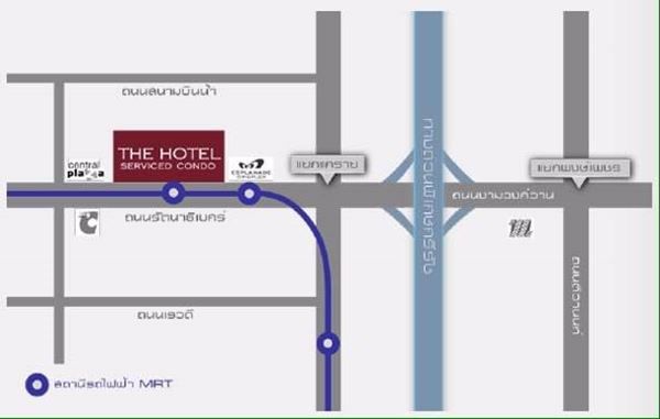 ให้เช่าคอนโดใหม่-ติดรถไฟฟ้าmrt-สถานีบางกระสอ-คอนโดเดอะโฮเทลคอนโด-รัตนาธิเบศร์