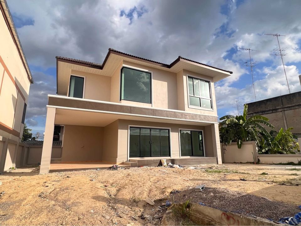 ขายบ้านมือหนึ่ง2ชั้น-ใจกลางบ้านโป่ง-ราชบุรี