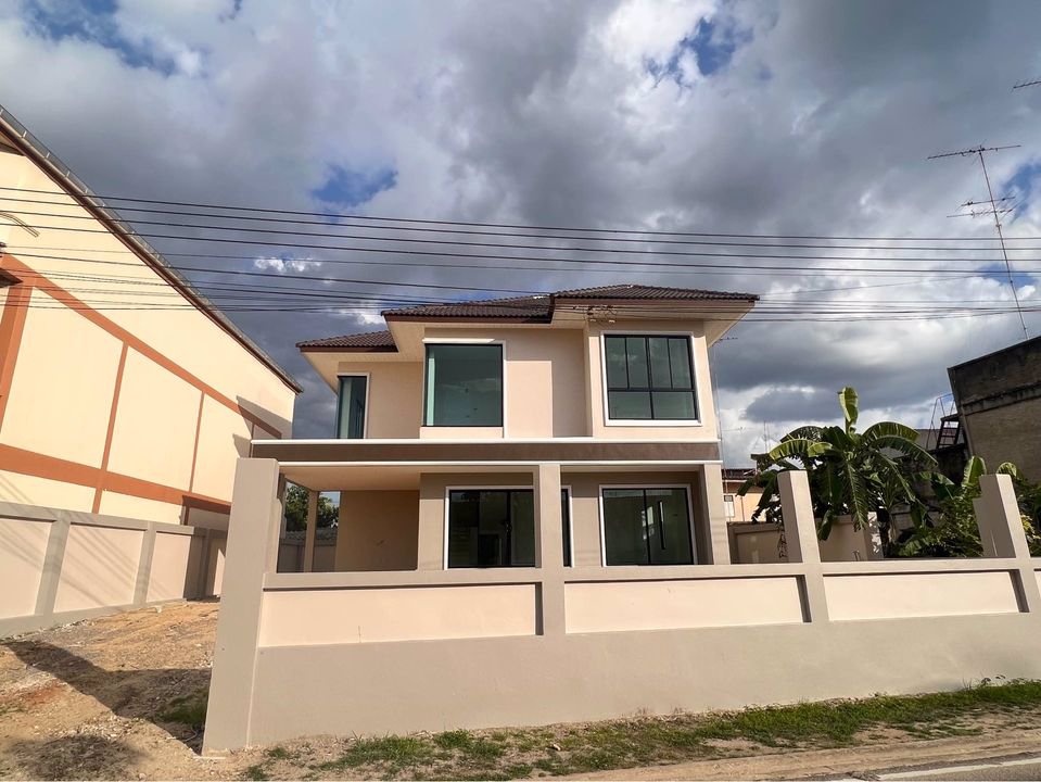 ขายบ้านมือหนึ่ง2ชั้น-ใจกลางบ้านโป่ง-ราชบุรี