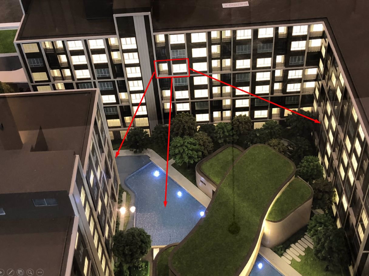 ขายห้องใหม่-ดีคอนโด-แคมปัส-โดม-รังสิต-วิวสระว่ายน้ำ-