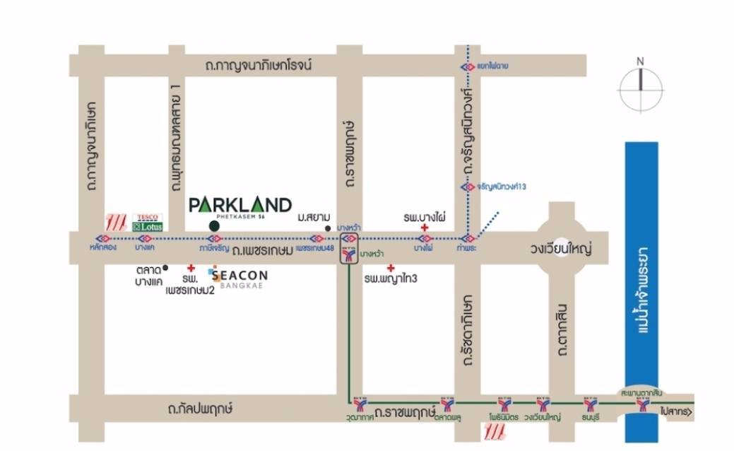 ขายดาวน์-คอนโดใหม่-เดอะพาร์คแลนด์-เพชรเกษม56-เพียง40เมตรจากmrtภาษีเจริญ-ฝั่งตรงข้ามซีคอนบางแค-ขนาด30