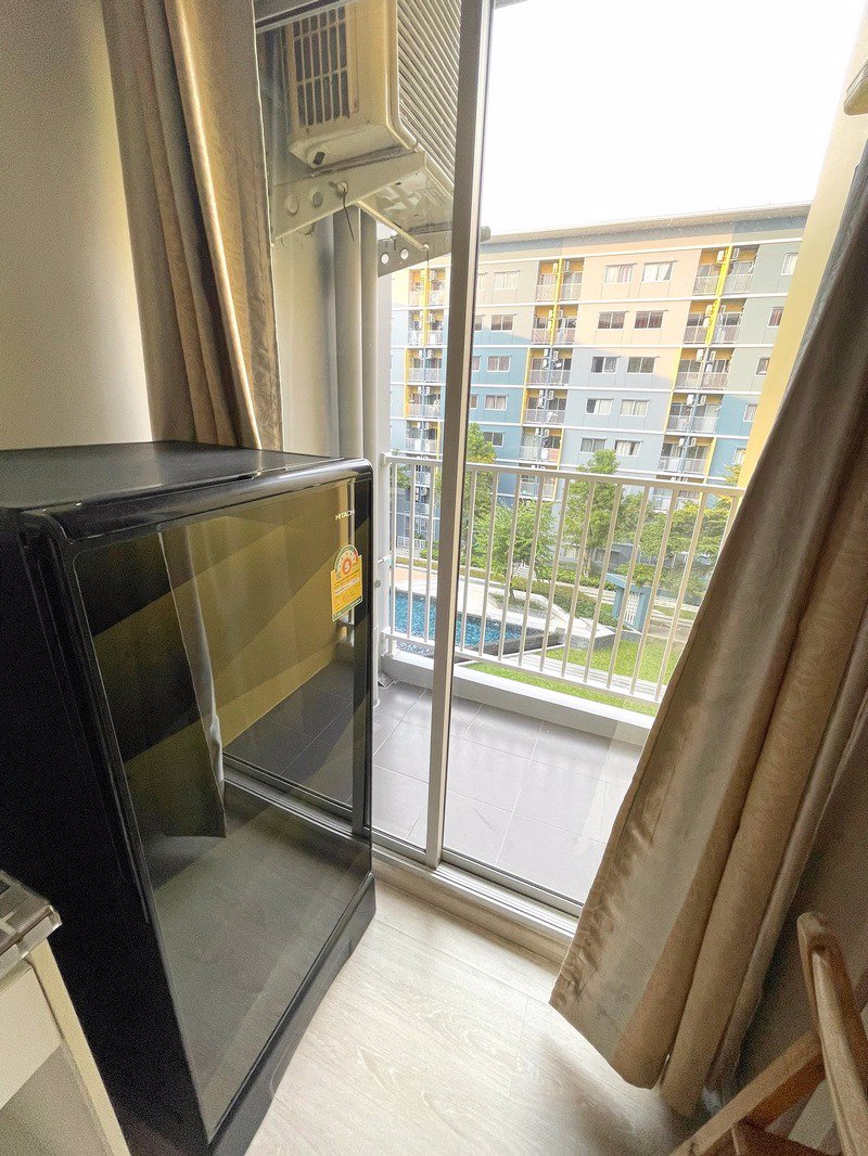 ให้เช่าด่วน-พลัมคอนโด-รังสิต-เฟต-1-ทิศเหนือ-เฟอร์ครบ-วิวสระ-พร้อมอยู่