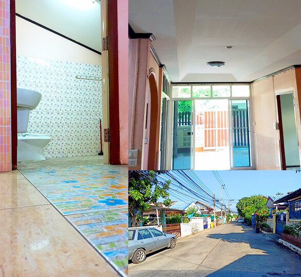 บ้านเดี่ยว-2-ชั้นหลังเดียวที่มีต่อเติม-2-ชั้น-รอบบ้านชั้นเดียวหมด-เช่าราคาโควิด-ถูกกว่าทาวเฮ้าส์-ตึก