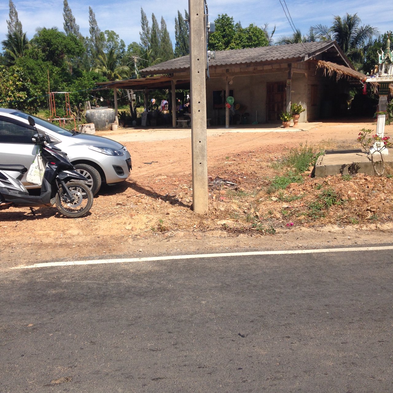 ขายที่ดินโฉนดติดถนนลาดยาง-300ตรว-สามร้อยยอด-จังหวัดประจวบ-1200000-บาท