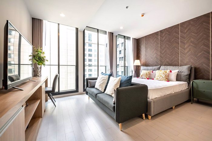 คอนโดโนเบิลเพลินจิต-ให้เช่า-ห้องใหม่-พึ่งตกแต่งเสร็จ-มีลิฟท์ส่วนตัว-45-ตรม-ชั้น15