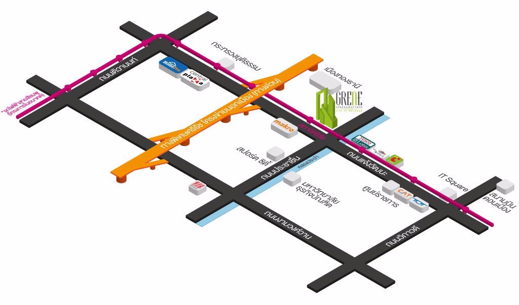 กรีเน่-คอนโด-แจ้งวัฒนะ-2-นอน-น้ำ-60-ตรม-เช่า-17000-บาท