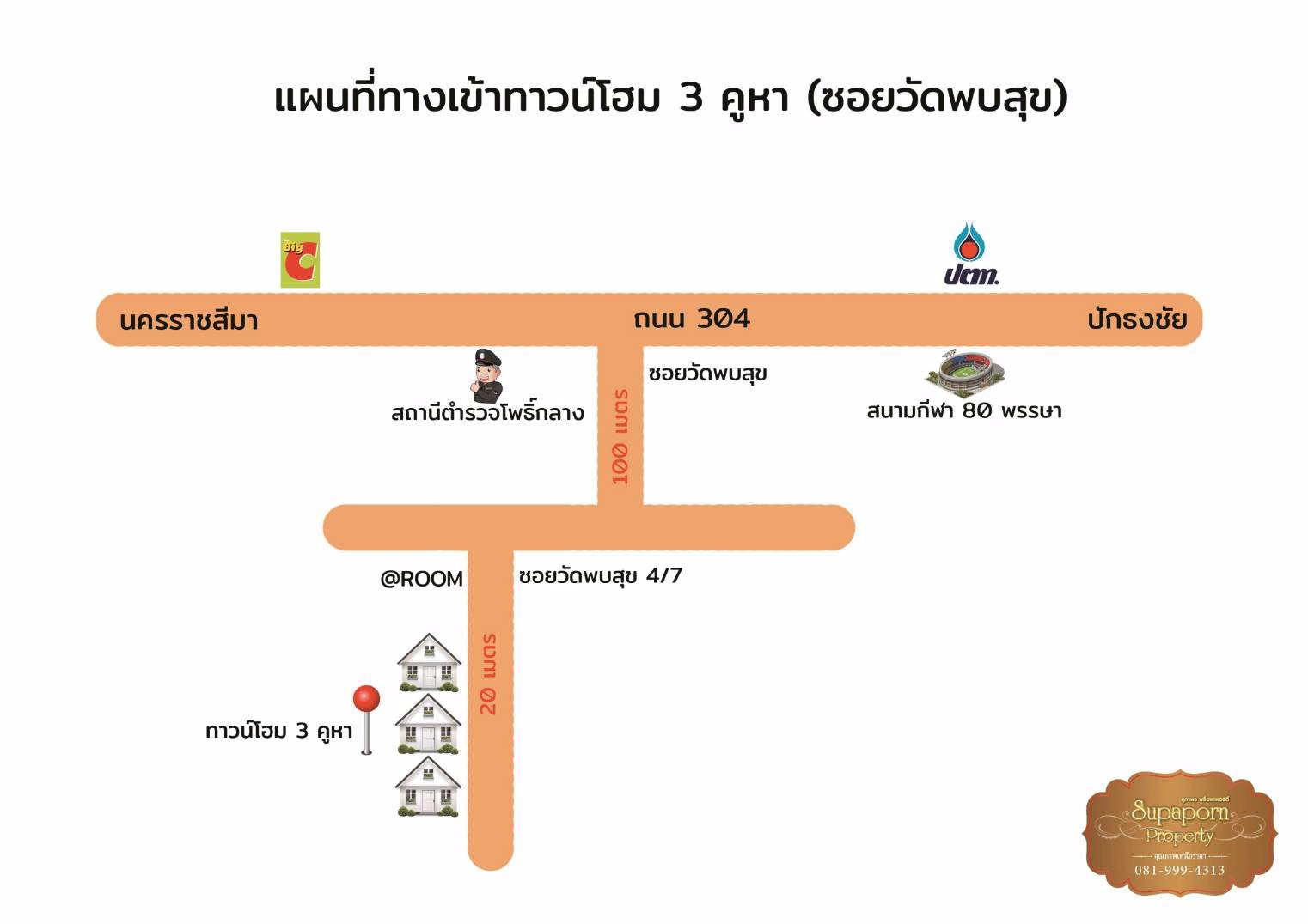 ขาย-ทาวน์โฮม-2-ชั้น-ทำเลทองโคราช-มีเพียง-3-คูหาเท่านั้น
