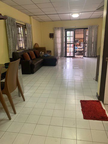 ให้เช่าทาวน์เฮาวส์-เนื้อที่32ตรว-สวน-ผัก50-ต่อเติมห้องครัวด้านหลัง-3ห้องนอนเตียงที่นอน-2ห้องน้ำ