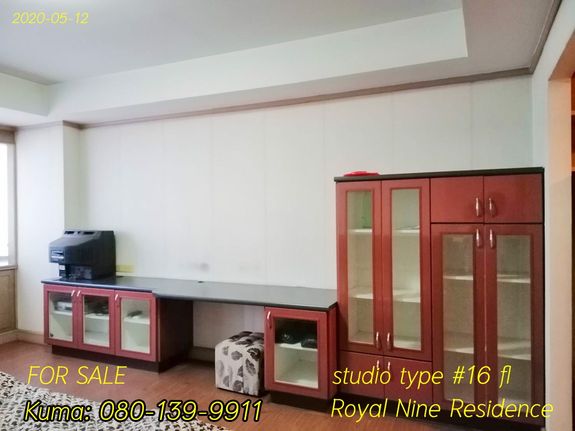 ขายห้อง-แบบสตูดิโอ-royal-nine-residence-รอยัล-ไนน์-เรสซิเดนท์-ติด-mrtวัดพระรามเก้า-สายสีส้ม