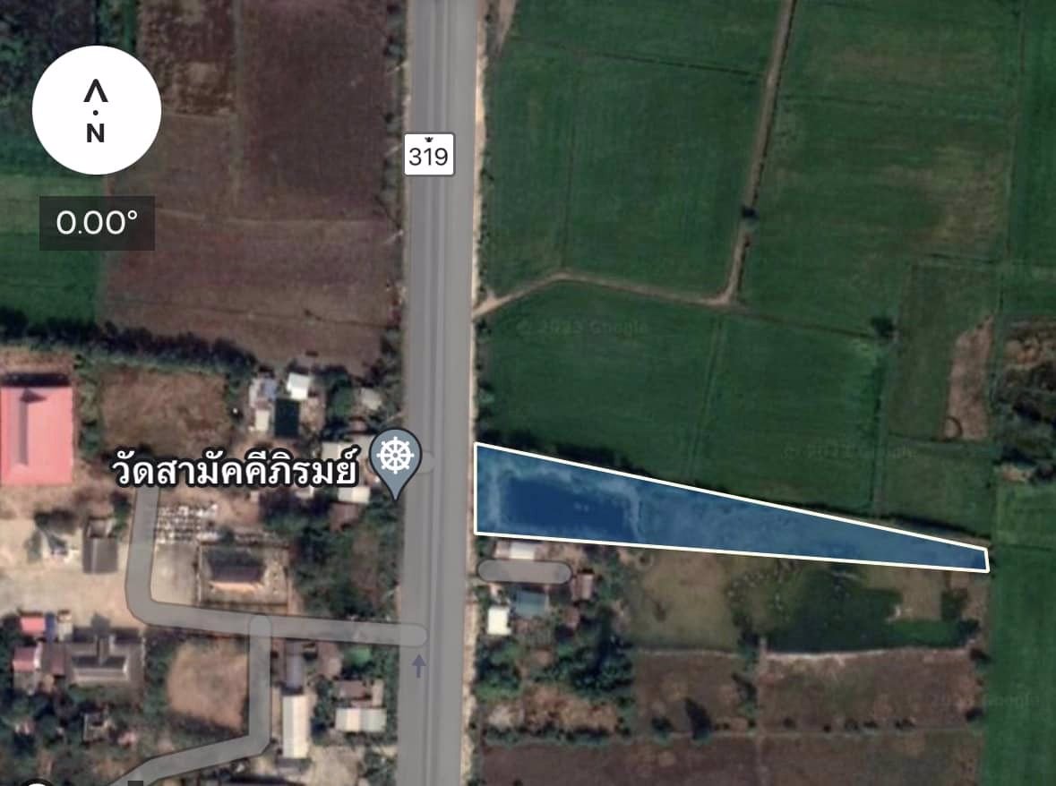 ขายด่วน-ที่ดินเปล่า-มีสระน้ำ-ที่ดินเปล่าแปลงติด-ถนน-สุวินทวงศ์