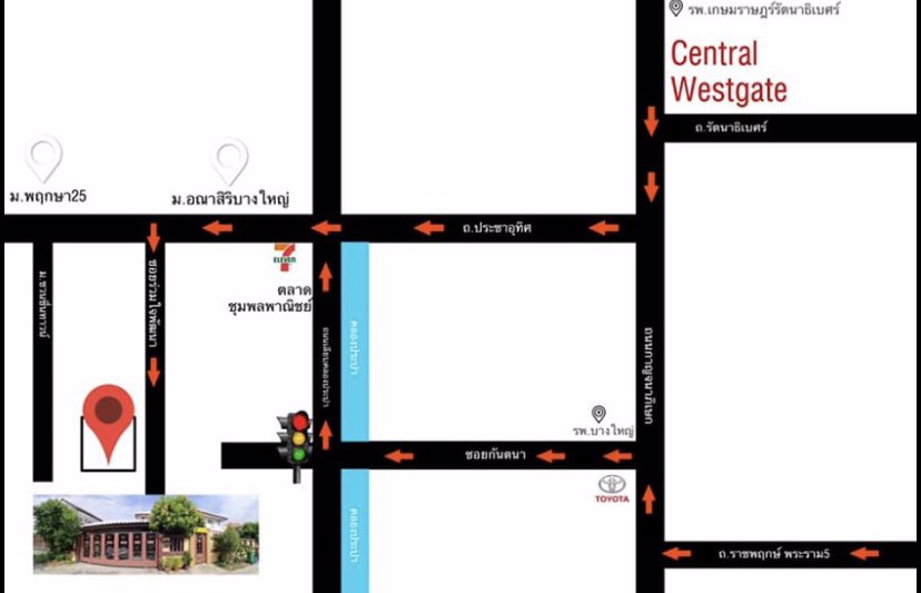 ขายบ้านเดี่ยว-ตบางแม่นาง-อบางใหญ่-จนนทบุรี-หน้าบ้านหันทิศตะวันออก-พื้นที่กว้างขวาง