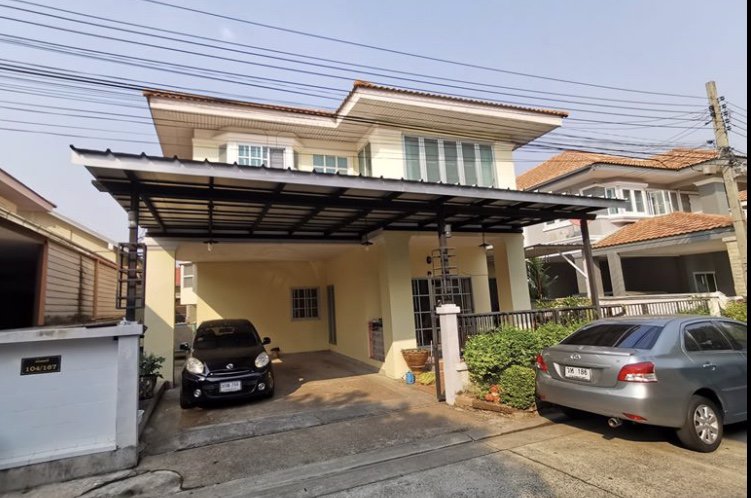 ขายบ้านเดี่ยว-หมู่บ้านศรีกาญพาร์ควิว-สรงประภา-ดอนเมือง-3-ห้องนอน-60-ตรว