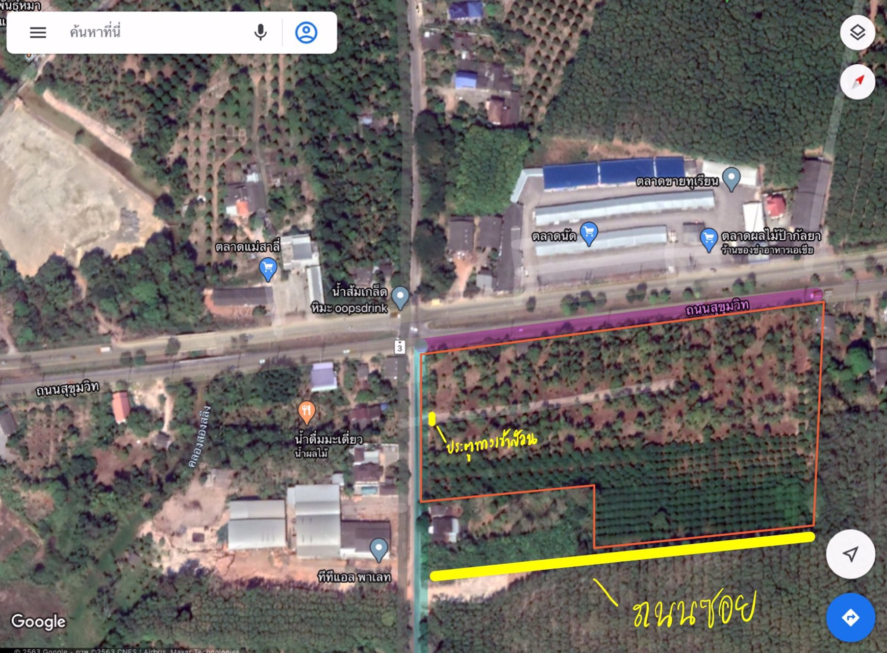 ขายที่ดินแปลงสวย-ทำเลทอง-ตสองสลึง-อแกลง-จระยอง