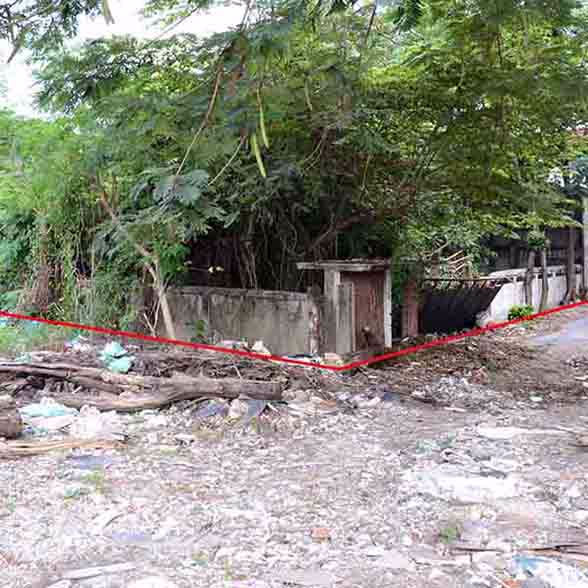 ขายที่ดินพร้อมโครงสร้างบ้าน-126ตรว-ซลาดพร้าว80แยก14-ถมแล้ว-ราคาคุยได้