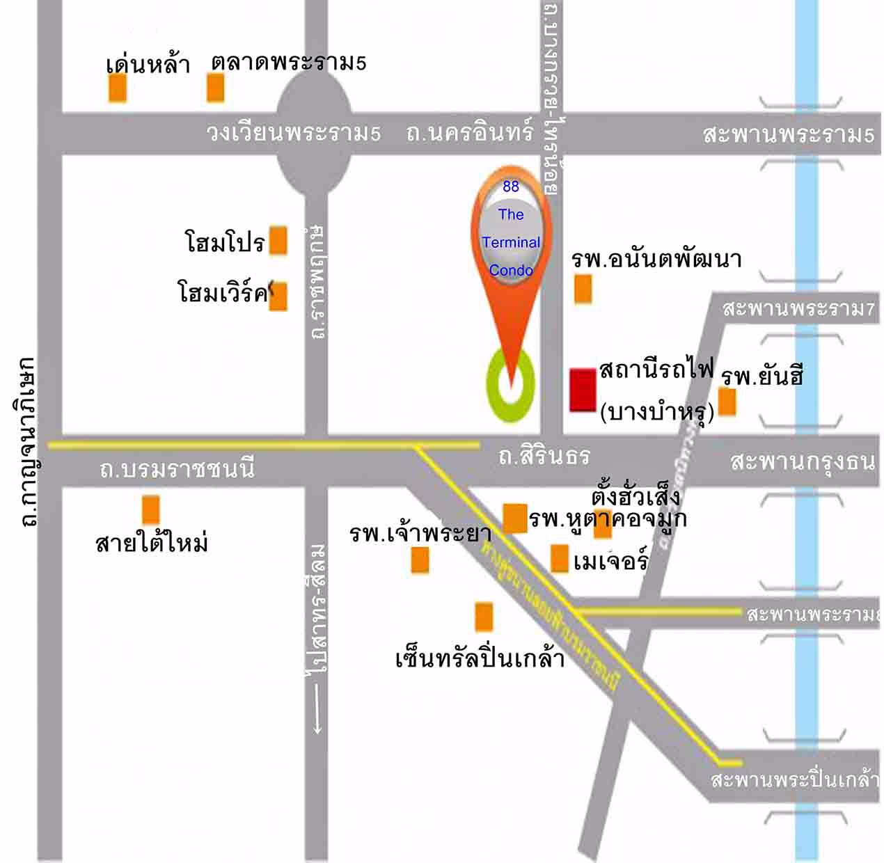ขายคอนโด88เดอะเทอมินอล-สิรินธร-ปิ่นเกล้า-7351ตรม-2นอน1น้ำ-ชั้น2-เฟอร์บิ้วท์-ถูกสุด