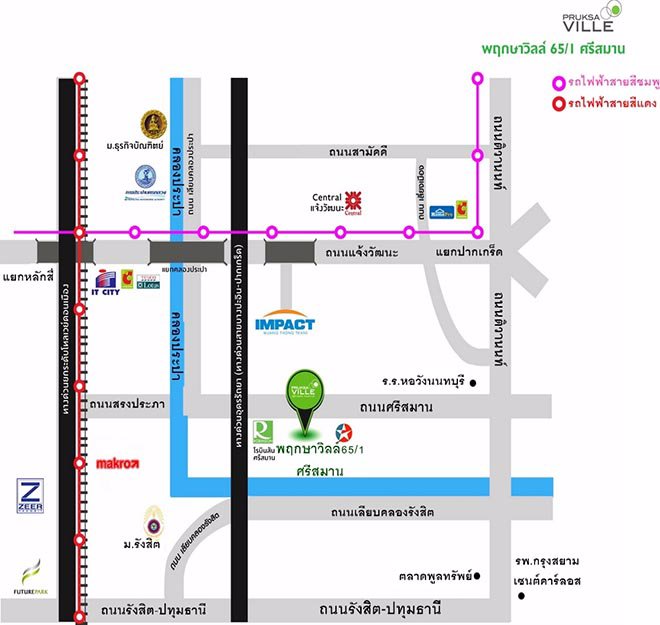 ขายทาวน์โฮม235ตรว-มพฤกษาวิลล์65-1-ศรีสมาน-หลังมุม-ขายต่ำกว่าราคาประเมิน