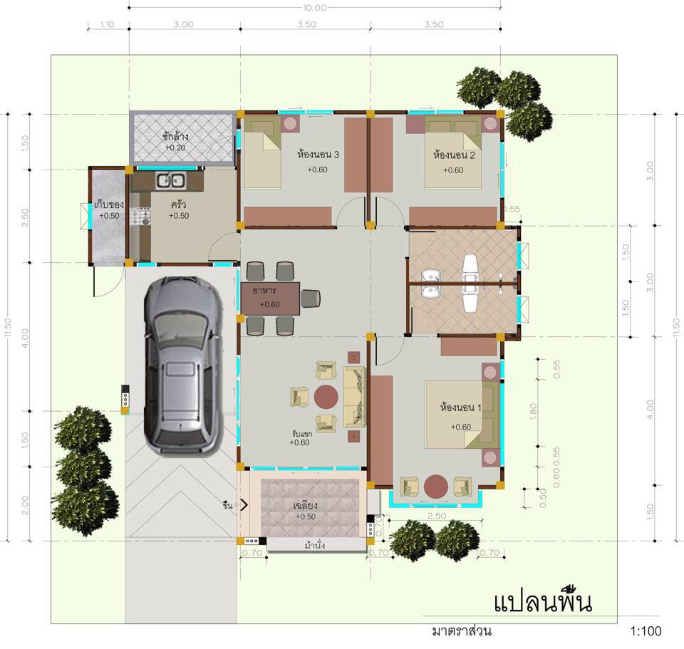 บ้านเดี่ยว-พื้นที่ใช้สอยเยอะ-บนที่ดิน-64ตรวา-สามารถออกแบบบ้านเองได้
