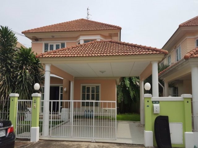 ให้เช่า-บ้านเดี่ยว-2-ชั้น-หมู่บ้านชวนชื่น-วัชรพล-รามอินทรา-65-ใกล้ห้างเพลินนารี่-ทำเลดี-ใกล้ทางด่วน