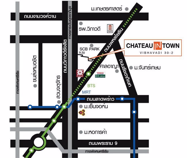 ขายห้องพัก-ใน-คอนโด-chateau-in-town-vibhavadi-30-ชาโตว์-อิน-ทาวน์-วิภาวดี-30-