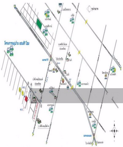 ขายบ้านเดี่ยวชั้นเดียว-เนื้อที่-64-ตรว-โครงการหมู่บ้านเซนสิริ-โฮม-3นอน2น้ำ
