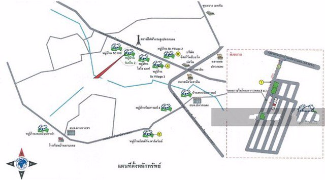 ขายบ้านแฝดชั้นเดียว-เนื้อที่-40-ตรว-มี-3-ห้องนอน-2-ห้องน้ำ-หมู่บ้านร่มเย็น-2-ใกล้ซีเคพลาซ่า-ปลวกแดง