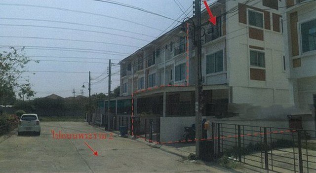 ขายทาวน์เฮ้าส์-3-ชั้น-เนื้อที่-20-ตรวโครงการประชาสุข-เลค-มอลล์-พระราม-2