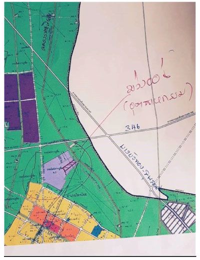 ที่ดินเหมาะสร้างโรงงาน-92-ไร่-พื้นที่สีม่วง-อยู่-ถนน-3008-จังหวัดนนทบุรี