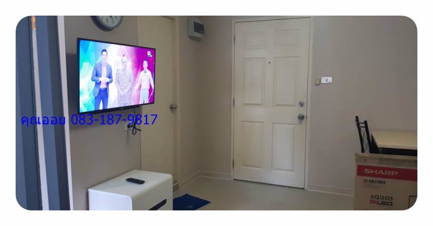 ให้เช่าลุมพีนีคอนโดบดินทร์เดชารามคำแหง43-1ห้องกั้นห้องนอนรับแขกห้องสวยเฟอรครบ7300tel0831879817