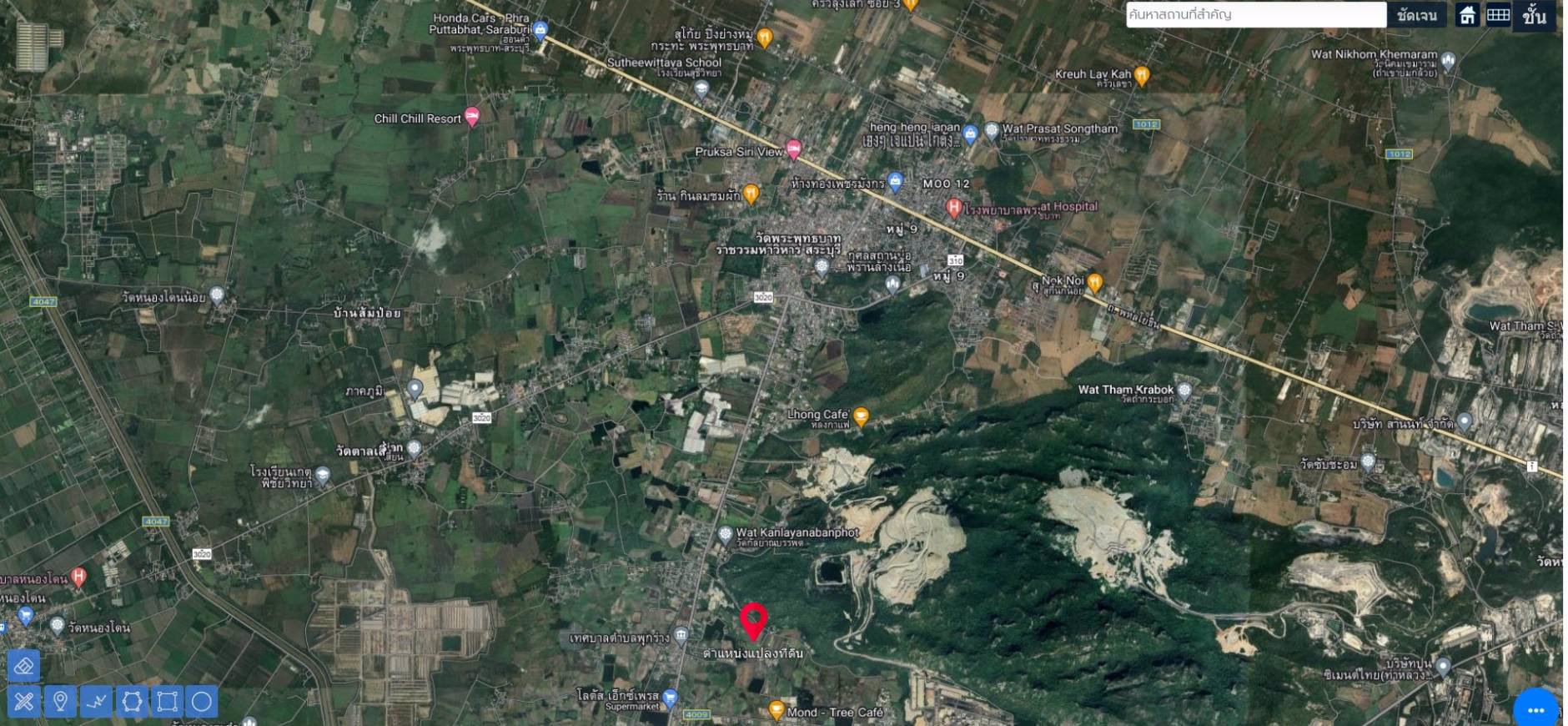 ขายที่ดินเปล่าสระบุรี-วิวดีติดถนน2ด้าน