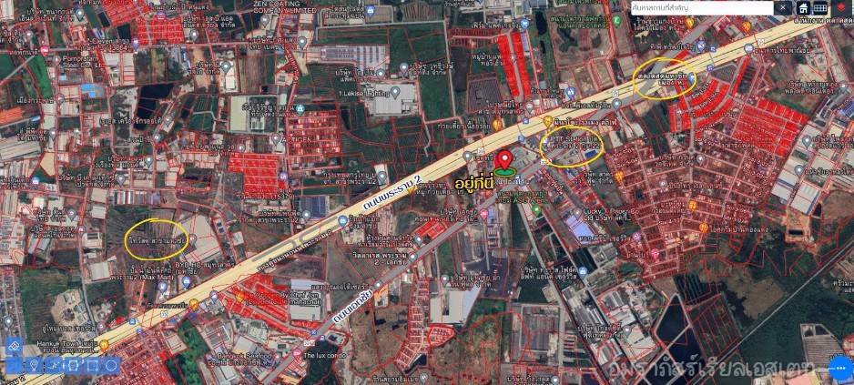 ขายที่ดินแถมสิ่งปลูกสร้างติดถนนเอกชัย