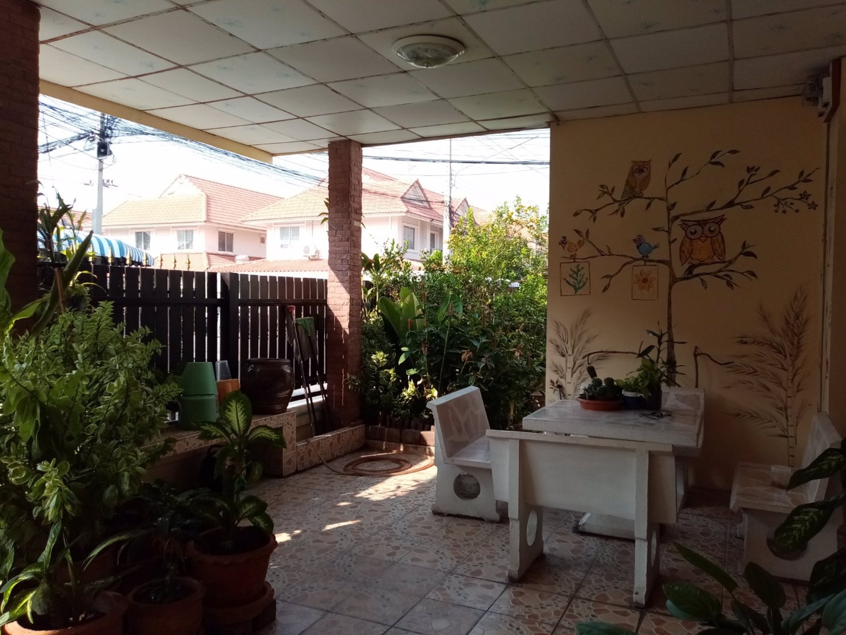 ขายทาวเฮาส์หลังมุม-หมู่บ้านพฤกษาd-เลียบคลองสาม-ปทุมธานี-พื้นที่-386-ตารางวา-พื้นที่ด้านข้างต่อเติมเ