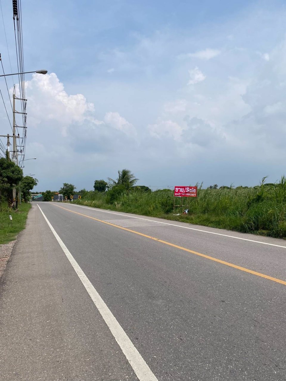 ขายที่เปล่า11ไร่ติดถนนทางหลวงชนบท-บ้านแพ้ว-กระทุ่มแบน