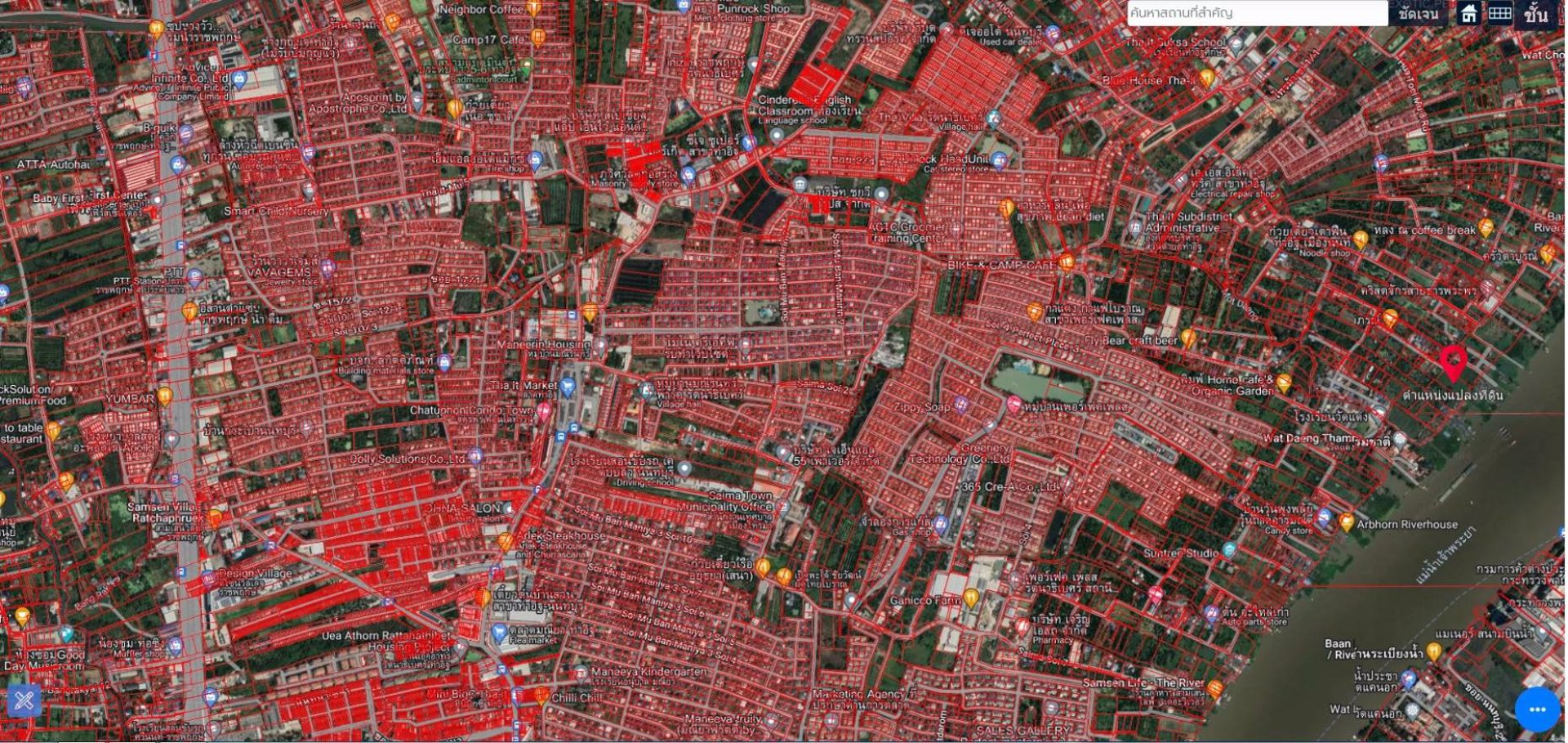 ขายที่ดินเปล่าติดแม่น้ำเจ้าพระยา