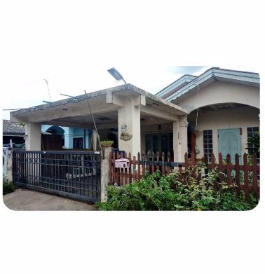 บ้านเดี่ยวชั้นเดียว-เคหะธานี-50-ตารางวา-หลังมุม-ติดถนนเมนในหมู่บ้าน