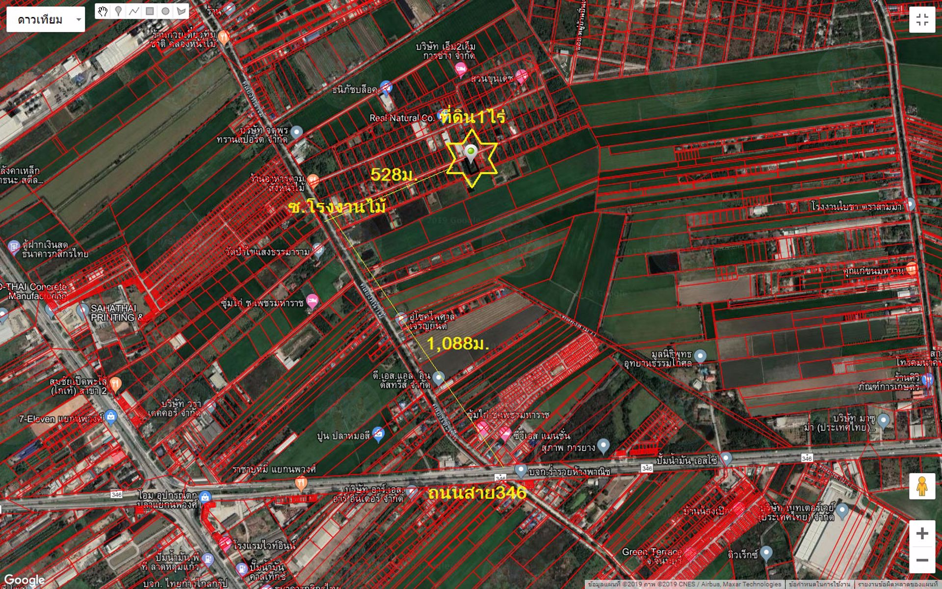 ขายด่วนถูกมากที่ดินสวย-1-ไร่-ย่านลาดหลุมแก้ว-ใกล้ถนนสาย-346