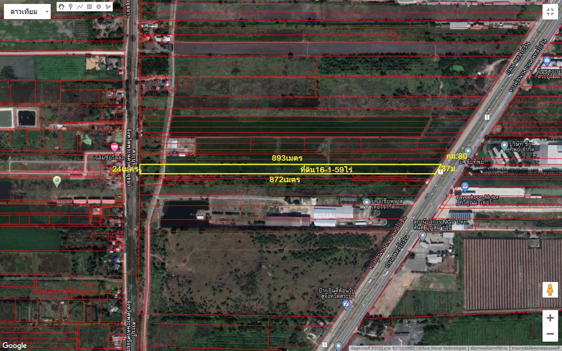 ขายถูกมากที่ดิน-16-ไร่-ต่ำกว่าราคาประเมิน-ติดถนนพหลโยธิน-กม80