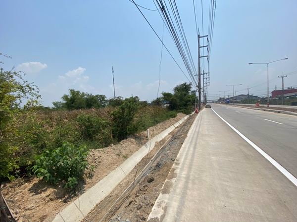 ขายที่ดิน-2-แปลงติด-4-3-76-ไร่-ติดถนนศุขประยูร-อบ้านโพธิ์-จฉะเชิงเทรา