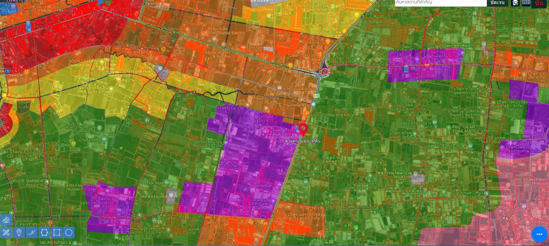 ขายที่เปล่าติดถนนเศรษฐกิจ1กระทุ่มแบน