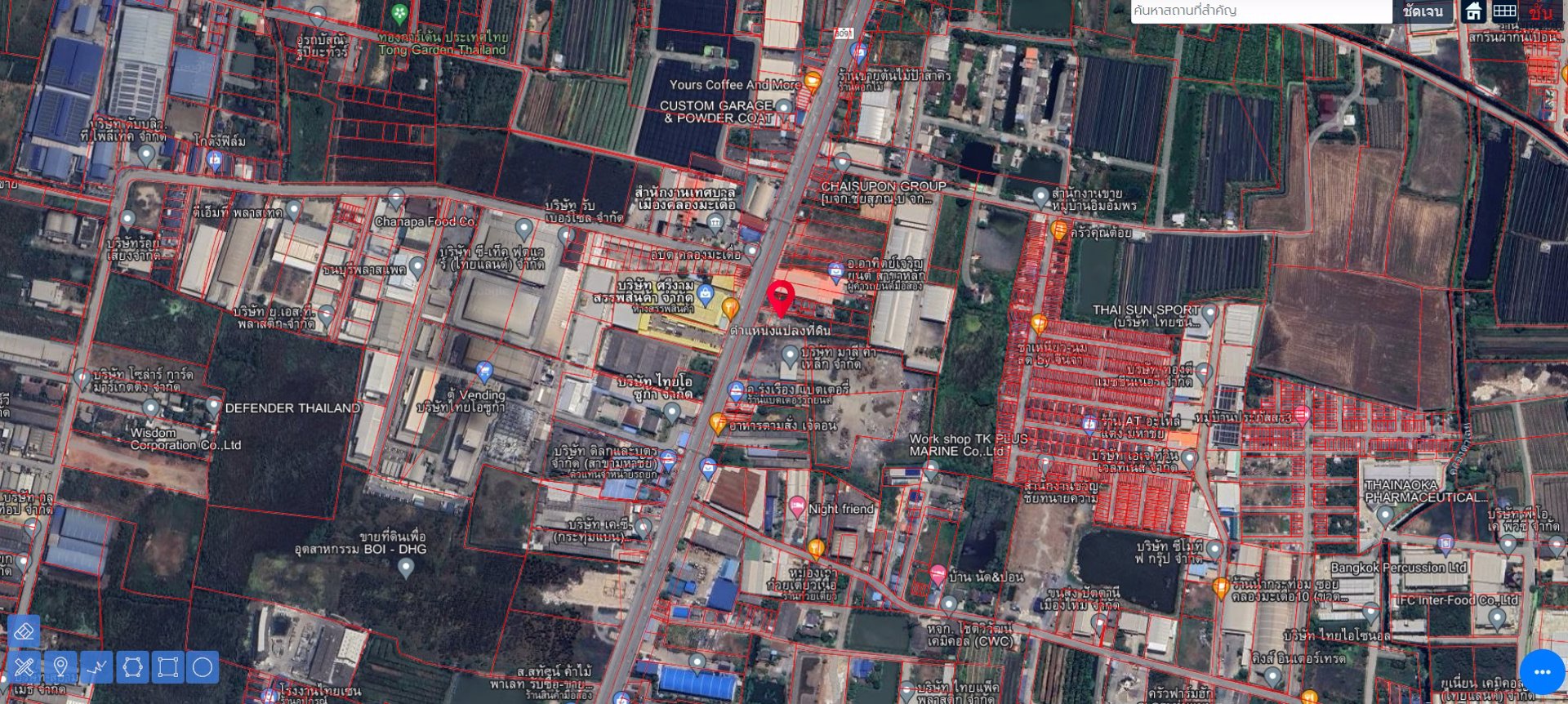 ขายที่เปล่าติดถนนเศรษฐกิจ1กระทุ่มแบน