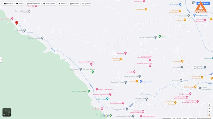 ขายที่ดิน-ติดน้ำ-ติดถนน-โซนแหล่งท่องเที่ยวแม่แรม-ทางไปน้ำตกตาดหมอก