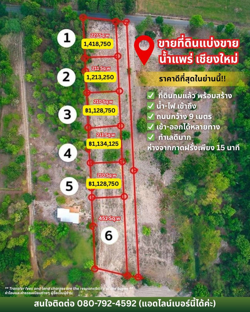 ที่ดินราคาถูกที่สุดในน้ำแพร่-เริ่มต้นเพียง-3750-บาท-ตรว-เท่านั้น