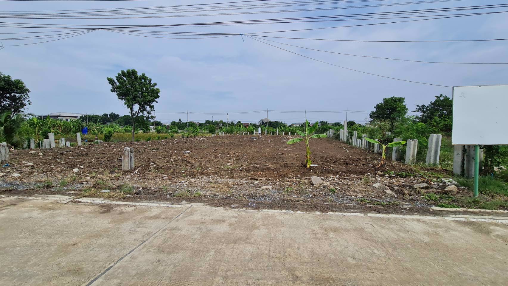 ที่ดินเปล่าถมแล้วแบ่งให้เช่า-อยู่-ตคลองข่อย-จนนทบุรี