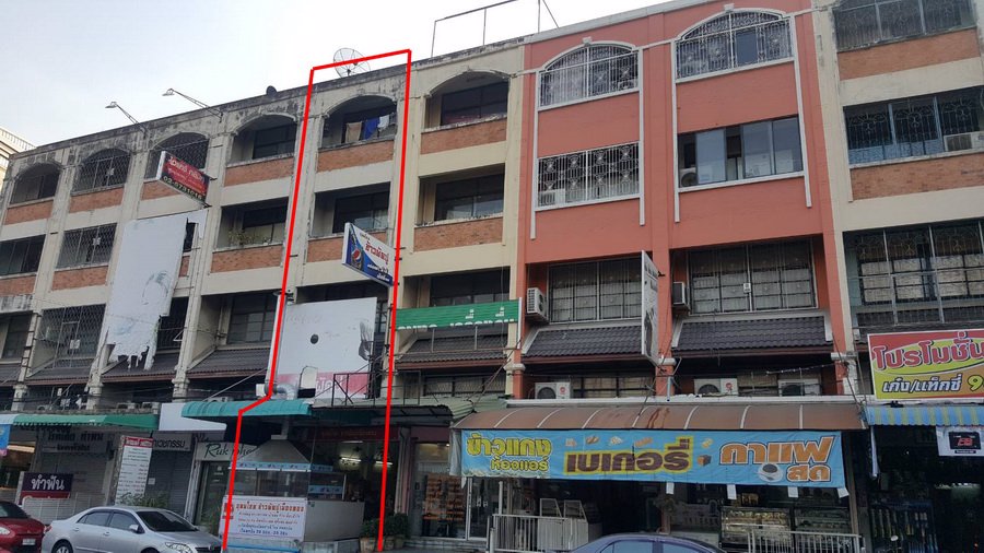 ขายอาคารพาณิชย์-45-ชั้น-19-ตรว-หมู่บ้านประชานิเวศน์4-ติดถนนสามัคคี