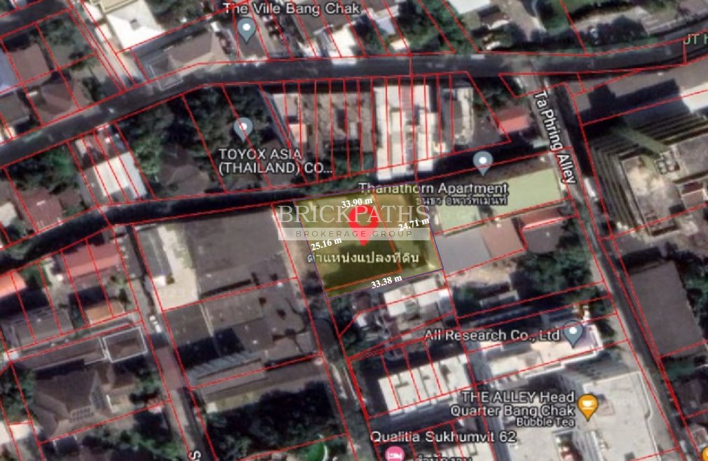 ขายที่ดินเปล่า-สุขุมวิท-62-ห่างจาก-bts-บางจาก-เพียง-330-เมตร-เนื้อที่-209-ตรว